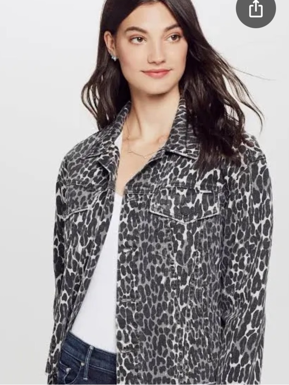 Mother Jean leopard jacket small